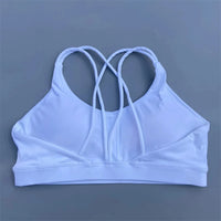 white sports bra