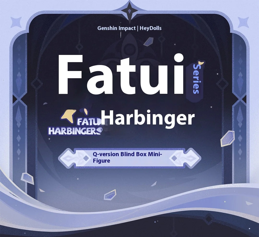 Mihoyo Genshin Fatui Harbinger Blind Box Anime Figure Collectible Merchandise Mystery Gift Ornament for Game Lovers