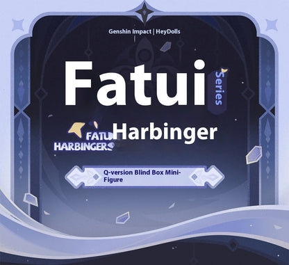 Mihoyo Genshin Fatui Harbinger Blind Box Anime Figure Collectible Merchandise Mystery Gift Ornament for Game Lovers