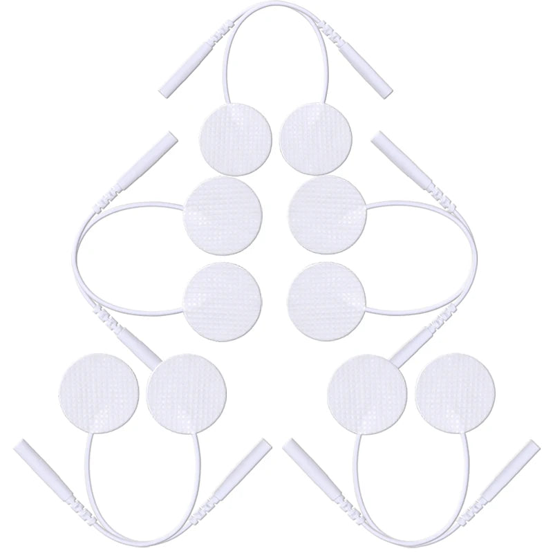 25mm Self-Adhesive Electrode Pads with Conductive Gel for EMS Electric Muscle Stimulator Pulse Massager Replacement Accessory