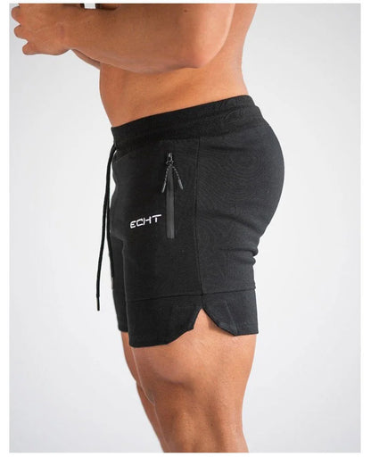 Men's Zip Pocket Sweatpants Fitness Gyms Shorts Men Summer Running Short Pants Male Jogger Mesh Workout Beach Sports Short Pants