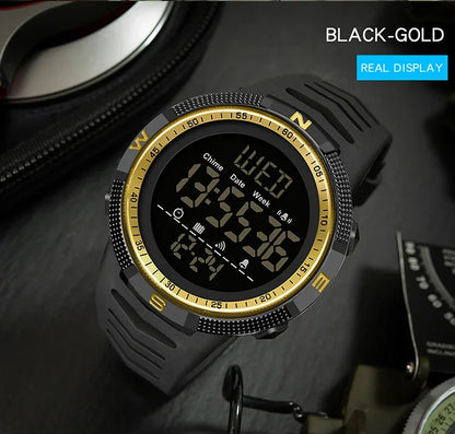 SANDA 6014 Military Sport Watch for Men Clock Digital Wristwatches Shockproof Countdown Waterproof Bracelet Relojes Para Hombre