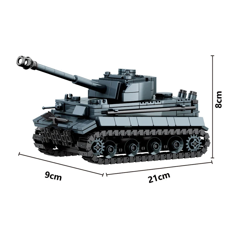 World War 2 WW2 Army Military Soldiers Armor Halftrack Main Station Tank Building Blocks Bricks Model DIY Assembly Toys For Kids