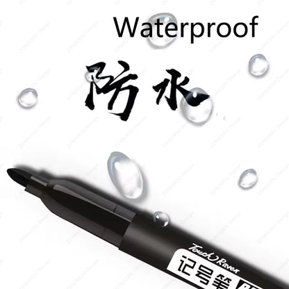 1-100Pcs Waterproof Oil-based Marker Pen Quick Dry Black Blue Red Ink Permanent for Metal Glass Stationery Art School Supply