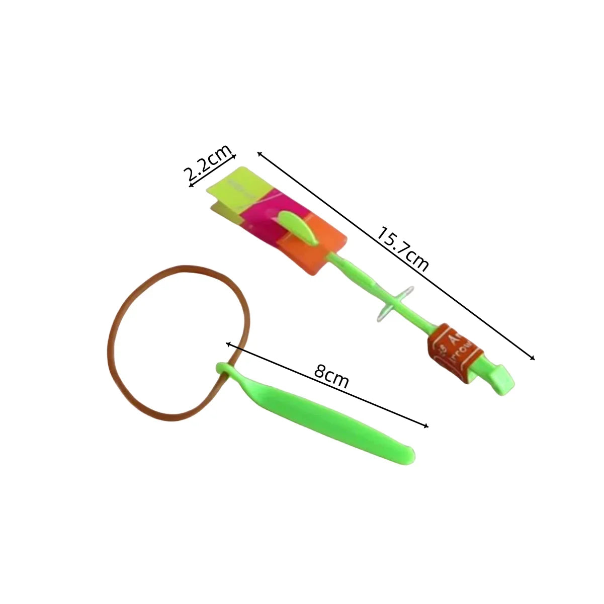 Outdoor Flash Rocket toy LED Lights Glowing Slingshot Rocket Helicopter Flying Toy kid's Party Fun Gift Rubber Band Ejector Toys