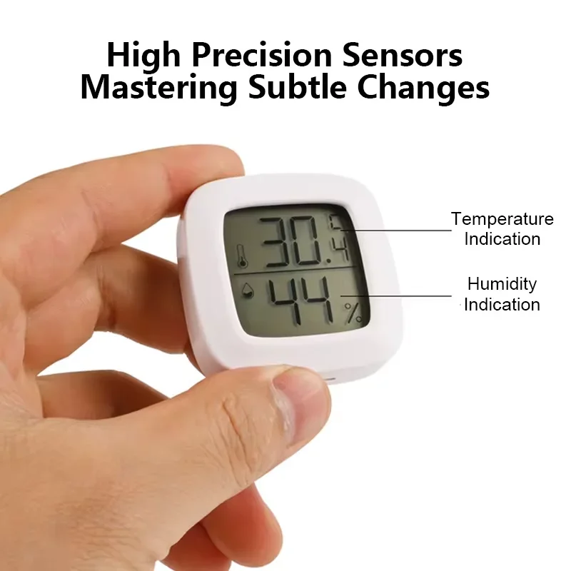 4-10PCS Mini LCD Digital Thermometer Hygrometer Indoor Room Temperature And Humidity Meter Sensor Meter Home Thermometer