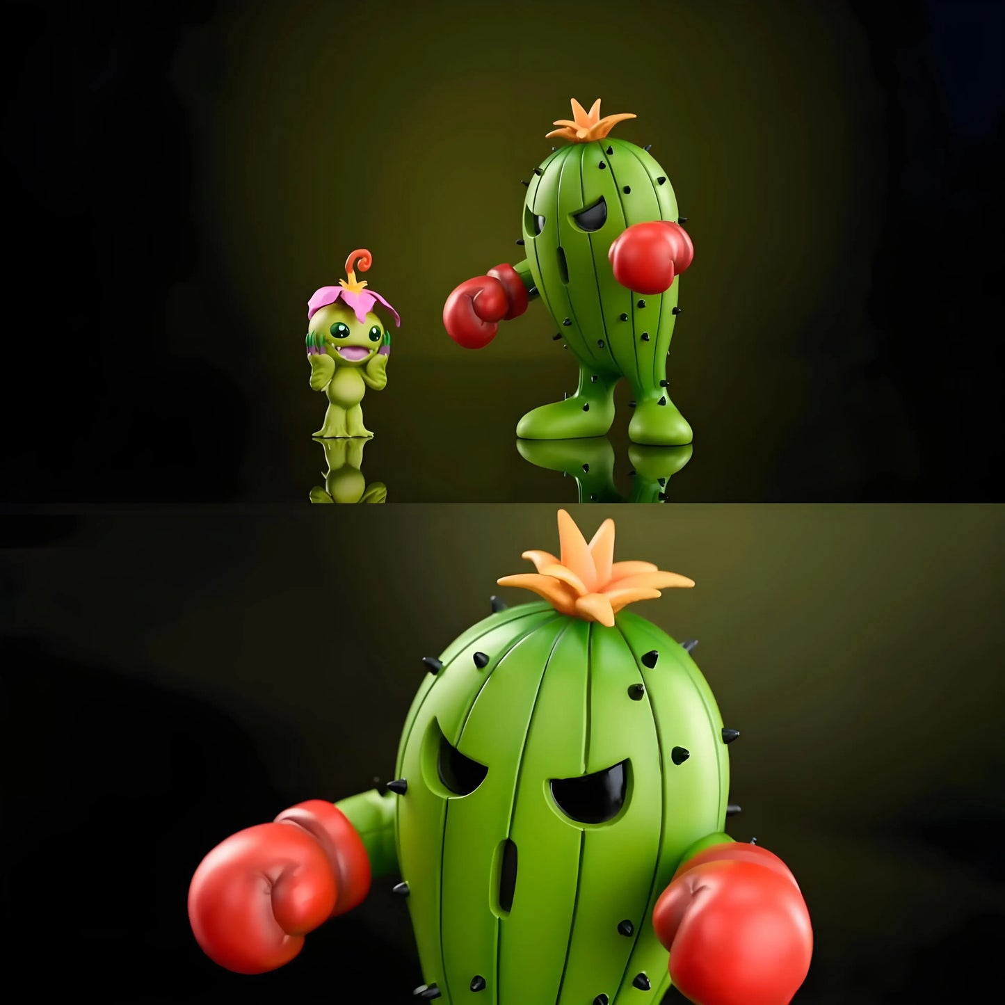 11cm Anime Digimon Adventure Figure Palmon Evolution Togemon Action Figures Pvc Statue Collection Model Toys Gifts