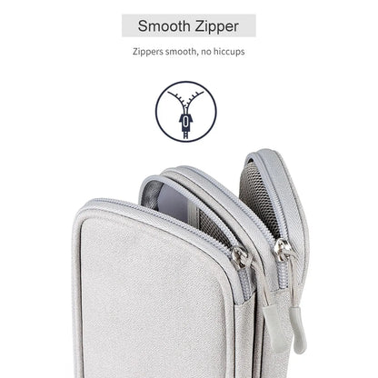 Data Cable Storage Bag Waterproof Portable Carry Case  Storage Bag Travel Organizer Bag for Cable Cord USB Charger