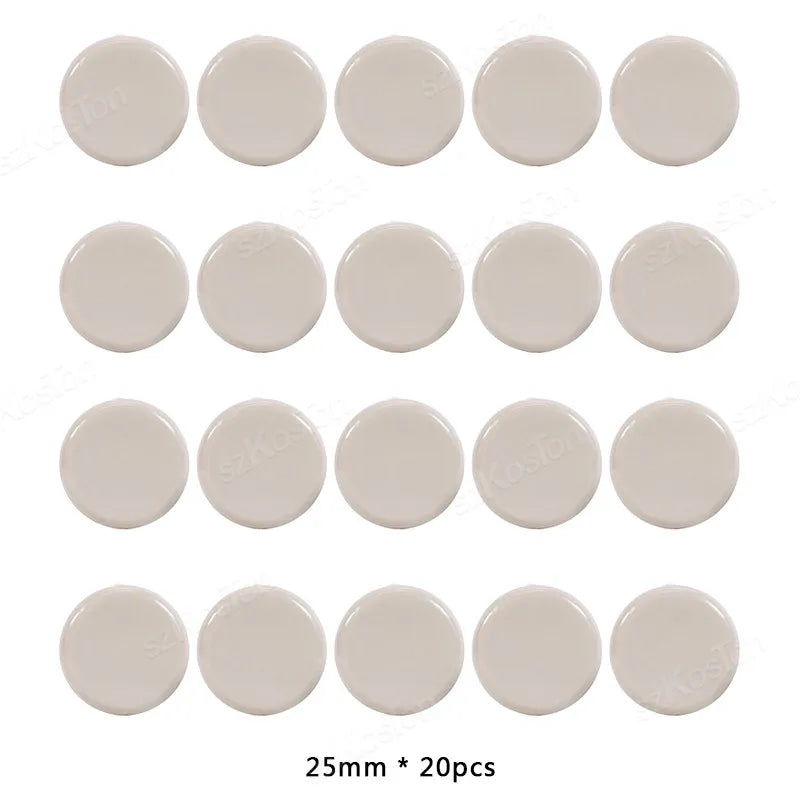 20Pcs Self-Adhesive Furniture Slides Stick-on Chair Leg Slider Bumper Pads Floor Protector for Table Sofa Carpet Tile Hardwood