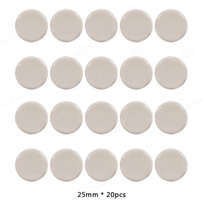 20Pcs Self-Adhesive Furniture Slides Stick-on Chair Leg Slider Bumper Pads Floor Protector for Table Sofa Carpet Tile Hardwood