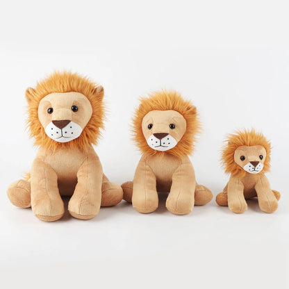 17cm/25cm/30cm Super Soft Cute Lion Plush Toy Fluffy Stuffed Animal for Kids Hugging Pillow Cartoon Birthday Gifts Home Decor