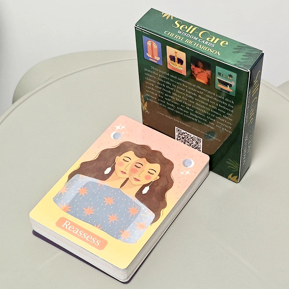 52 Pcs Joyful and Whimsical Illustrated Cards 10.4*7.3cm Self-care Wisdom Card Deck