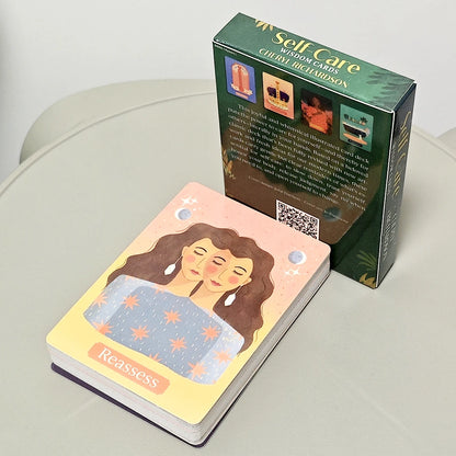 52 Pcs Joyful and Whimsical Illustrated Cards 10.4*7.3cm Self-care Wisdom Card Deck