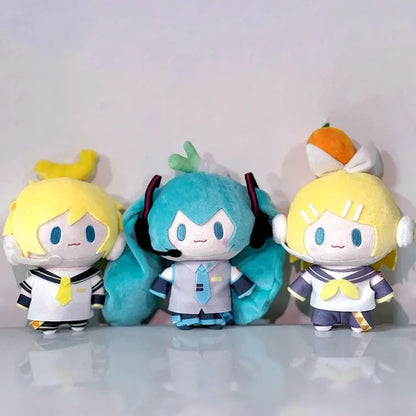 Hatsune Miku Plush Doll Toys Kagamine Len Rin Backpack Keychain Cute Stuffed Dolls Collection Model Ornament Toy Girls Gift