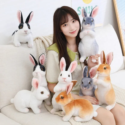 Huge Mini Simulated Animal Dog Rabbit Toys Cute Animal Soft Simulation Doll Easter Birthday Gift Kids Toy Bedroom Decor