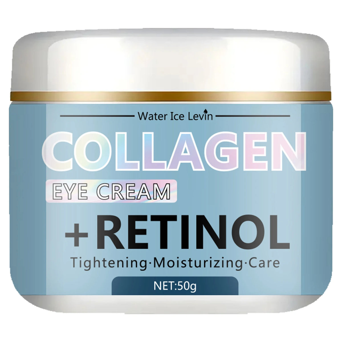 Water Ice Levin Collagen & Retinol Eye Cream: Ice Cream Texture for Deep Moisturizing, Tightening & Caring Easy to Absorb