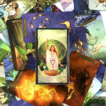 Tarot Cards A 78pcs Deck Oracle English Visions Prediction Divination Edition Borad Games, Holidays Game Family Gathering Games