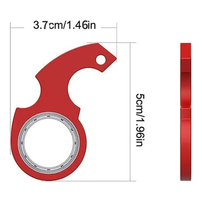Rotate Fidget Spinner Keychain Metal Idget Toy Kid Stress Relief Spinner Keyring Fidget Ring Relieve Anxiety Boredom Party Gift
