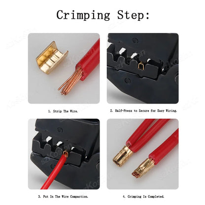 50/100/200PCS 453U-shaped Electrical Cable Connectors Tab Cold Insert Wire Connector Electricos Small Ceeth Terminal 0.3 -1.5mm²