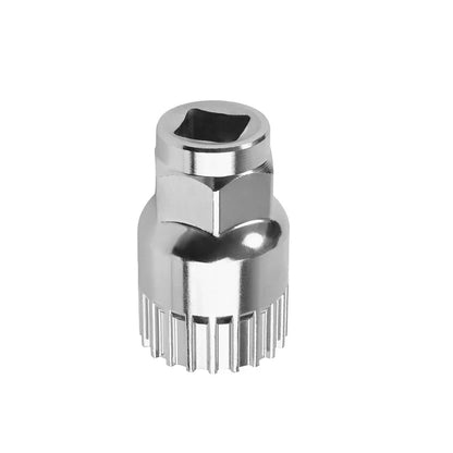 Bicycle Bottom Bracket Remover, Bike Bottom Bracket Tool with Anti‑Drop Device Crank Puller Remover 20 Teeth Anti-Slip Tool