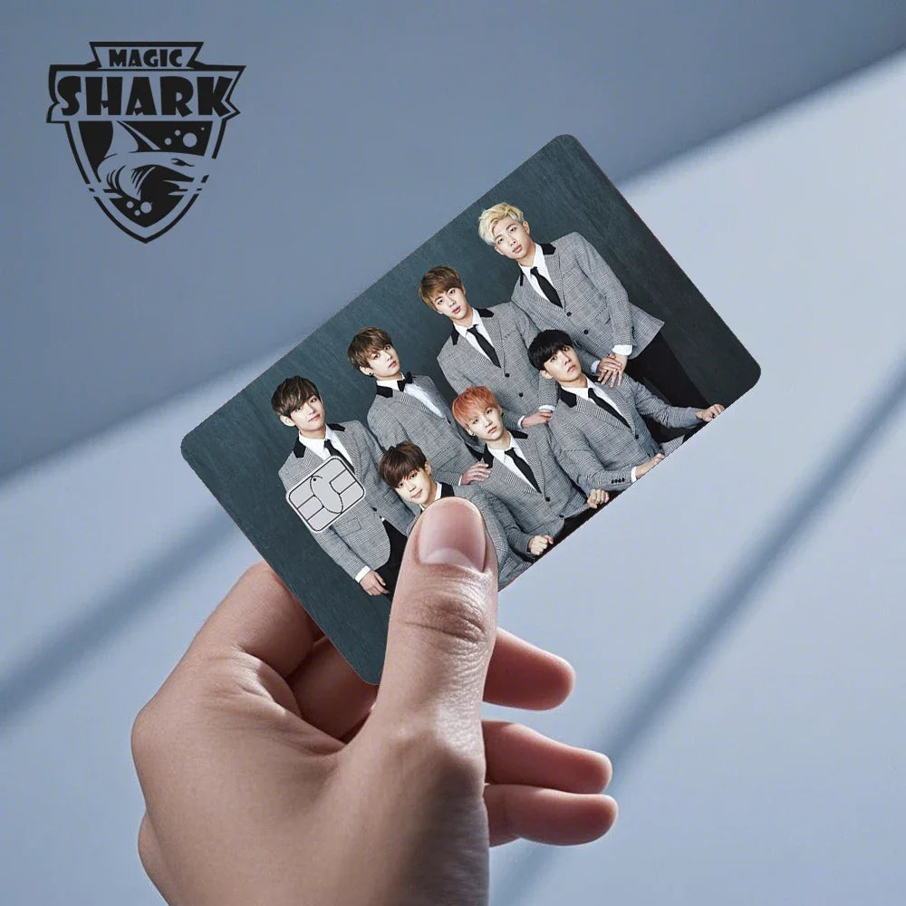 100% New Arrival Conch Money Bow Anime Speend or Save Meme Credit Card Film Debit Card Sticker Skin