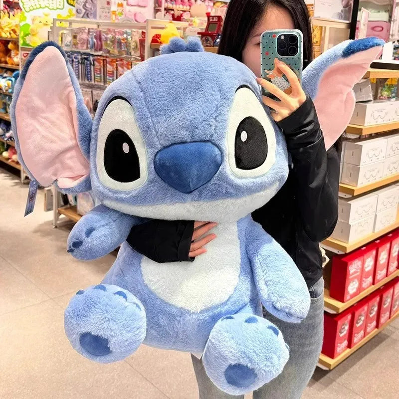 32/45/55cm Stitch Large Plush Doll Soft Cute Anime Periphery Sofa Pillow Bedhead Decor Accompany Toy Ornament Gift For Childs