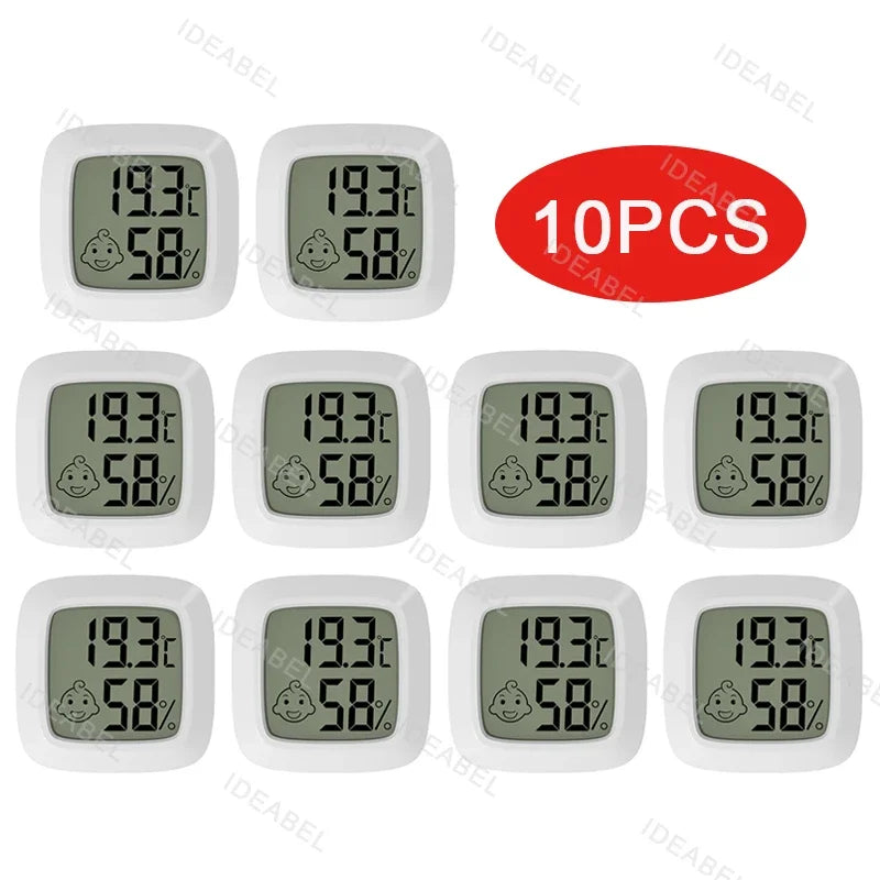 4-10PCS Mini LCD Digital Thermometer Hygrometer Indoor Room Temperature And Humidity Meter Sensor Meter Home Thermometer