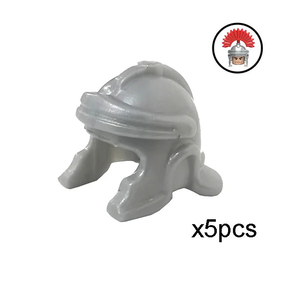 Viking Pirate Age Bullhorn Hat Medieval Knight Roman Warrior Soldier Helmet Action Figures Building Blocks Toys For Children