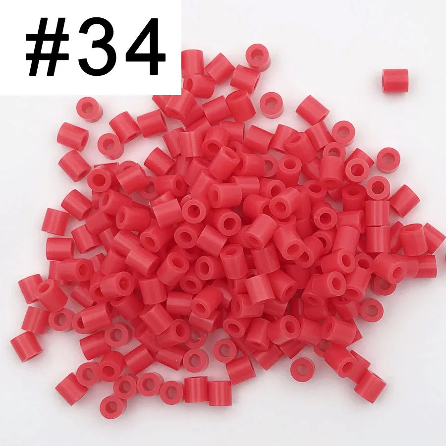 5mm 1000PCS  Black white gray blue green purple Hama Beads for Kids Iron Fuse Beads diy Puzzles Pixel Art Gift Children Toy