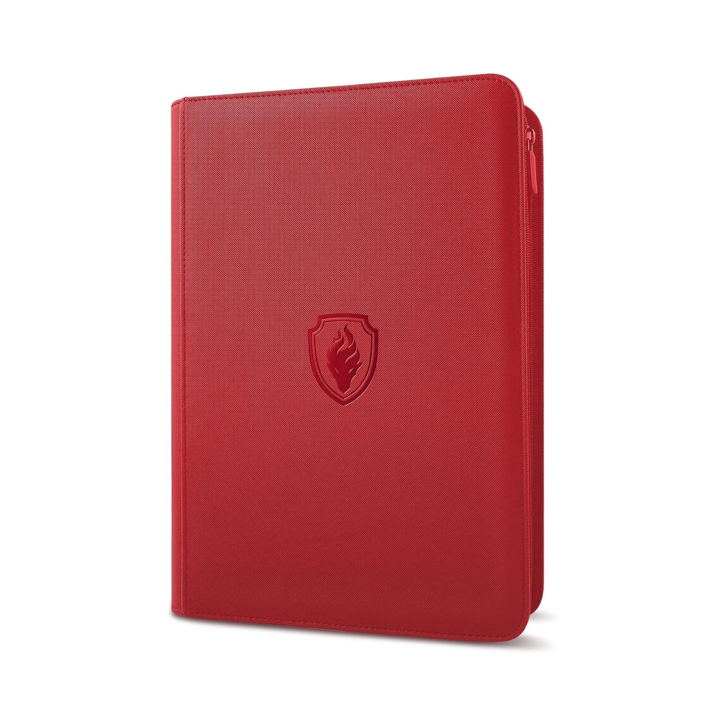 9 Pocket Trading Card Binder, PU Cover Zipper Card Collection Album, Sturdy 360 Side-Loading Card Folder Holder for Game Cards