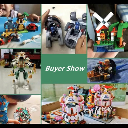 Pieces Building Blocks City DIY Creative Bricks Toys Bulk Random Model Parts Pack Figures Educational Kids Toys Children Gifts