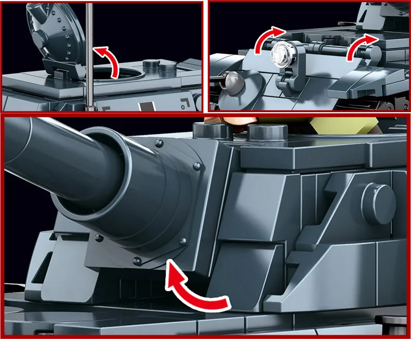 World War 2 WW2 Army Military Soldiers Armor Halftrack Main Station Tank Building Blocks Bricks Model DIY Assembly Toys For Kids