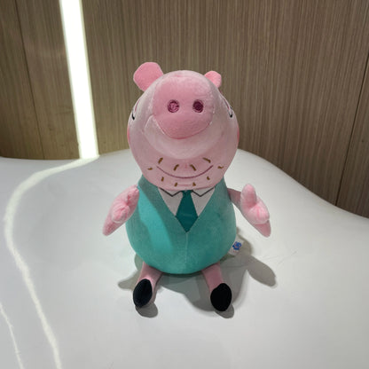 30CM Genuine Peppa Pig Plush Stuffed Doll Peppa George Mom Dad Model Children's Toys Cartoon Anime Figure Kids Birthday Gifts