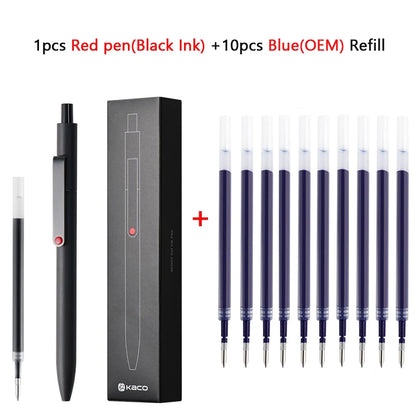 KACO 0.5mm MIDOT Gel Ink Pens, Quick-drying Press Smooth Writing Pen, High Volume for Taking Exams Grading Homework Doing Papers