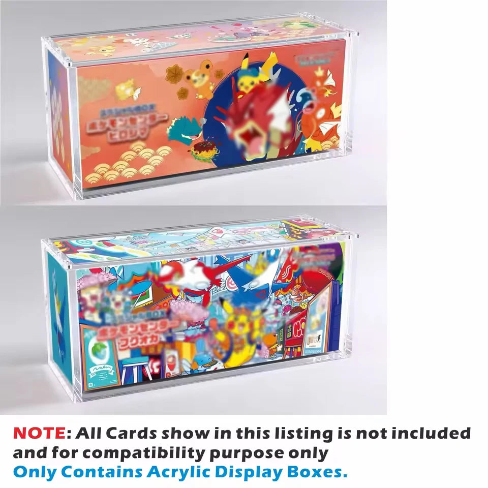 Acrylic Display Case For Pkmn Center Japanese Special Box For Tohoku Poncho Pikachu Promo/Kanazawa