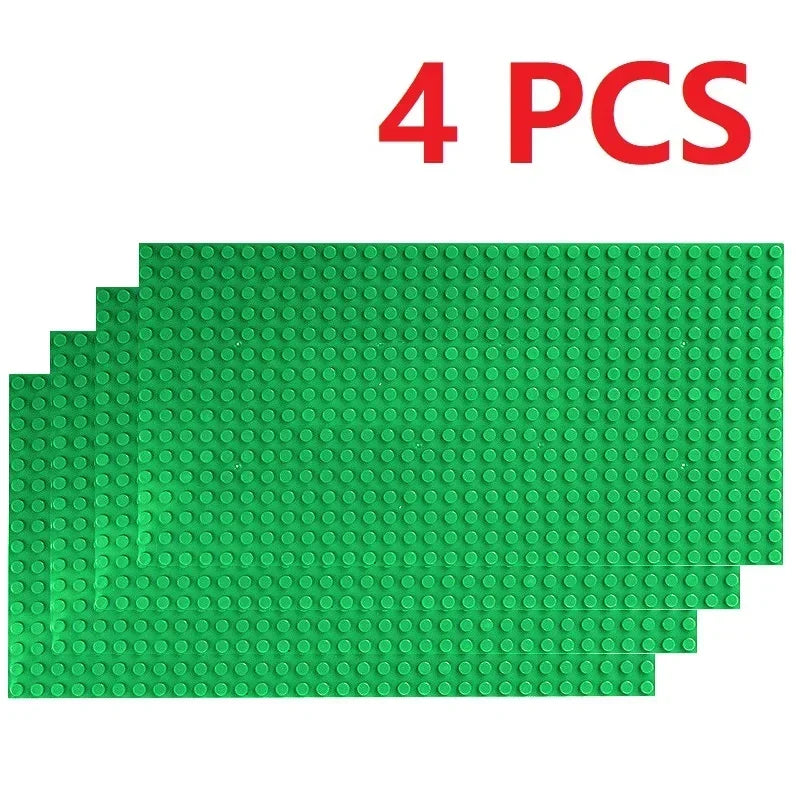 4PCS Classic Baseplates 32x32 16X32 Dots Building Blocks Bricks Base Plates DIY Plastic Board Blocks MOC City Construction Toys