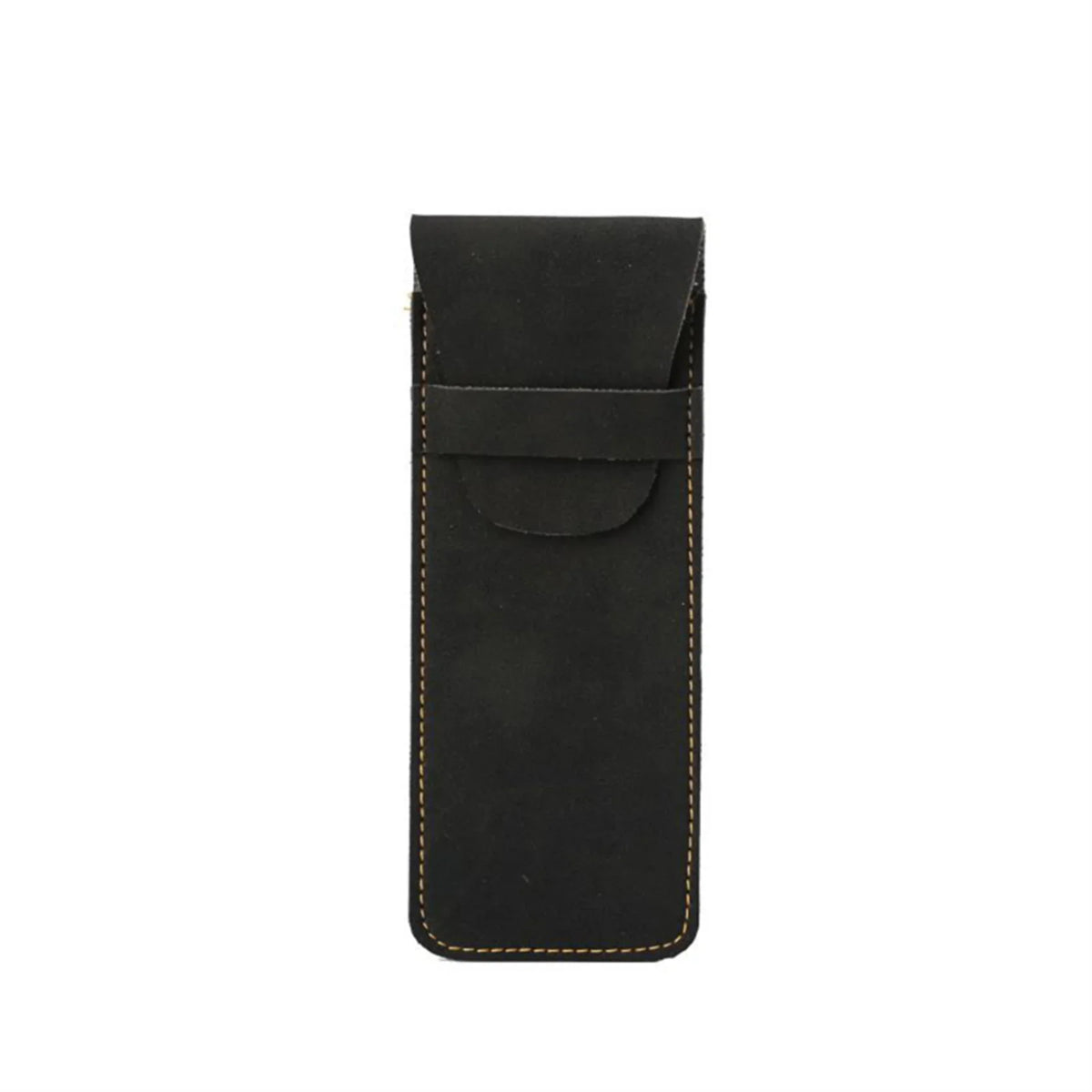 Vintage Frosted PU Leather Flap Pen Case High-end Fountain Pen Protective Sleeve Large Capacity Double Set of Pen Case