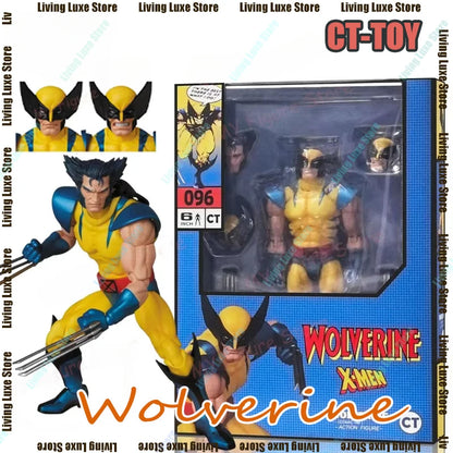 New Ct Toys Wolverine Action Figure MAFEX No.096 Anime Figures X-Men Figurine Deadpool Wolverine PVC Statue Ornament Model Toys