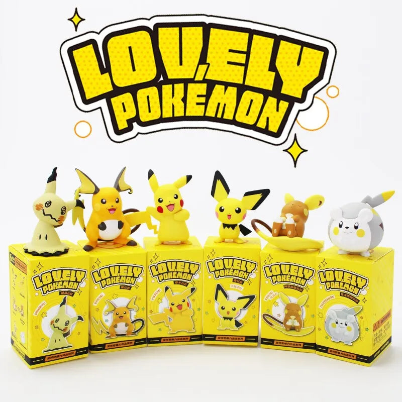 Hot Pokemon Anime Figures Kawaii Pikachu Pichu Togedemaru Alola Region Raichu Mimikyu Toys Model Collect Dolls Gift For Kids Boy