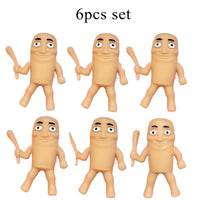 6 wooden man