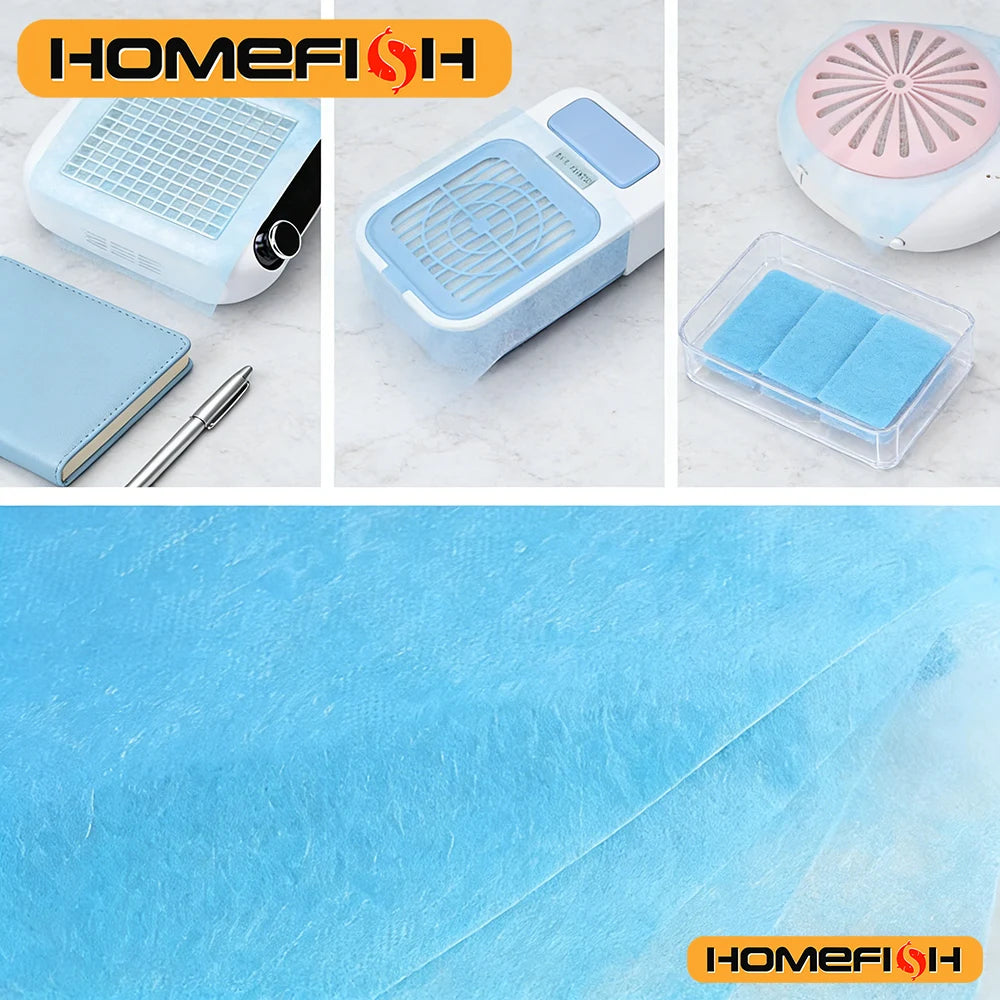 100Pcs Disposable Nail Vacuum Filter Paper Set - Dustproof Replace Filters Manicure Machine Dust Accessory