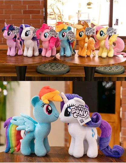 30Cm Genuine My Little Pony Plush Toy Kawaii Friendship Is Magic Plushies Doll Rarity Sofa Pillow Cartoon Rainbow Dash Kids Gift
