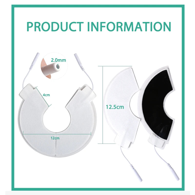 Breast Electrode Pads with 2.0mm Chest Adhesive Patches Muscle Stimulator for Breast Massage Tens Acupuncture Accessories