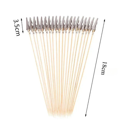 20Pcs Wood And Metal Painting Stand Alligator Clip Stick Modeling Tool for Airbrush Model Part
