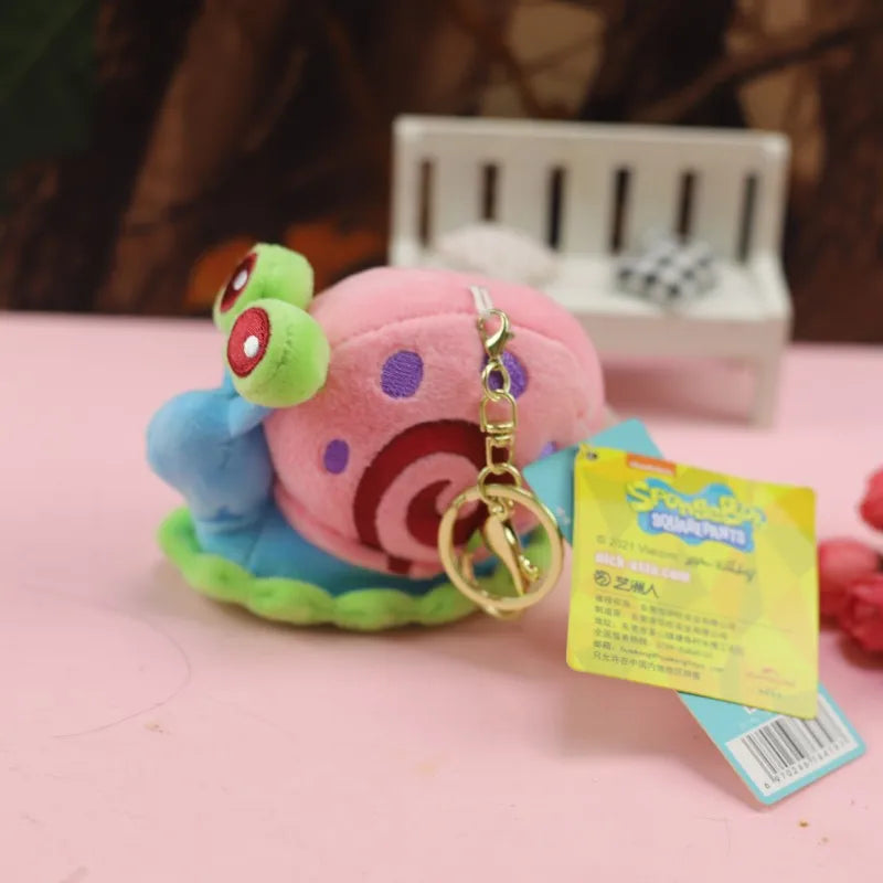 Anime Spongebob Squarepants Patrick Star Squidward Eugene H. Krabs Gary Stuffed Plush Toy Pendant Keychain Birthday Gift For Kid