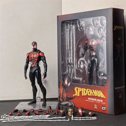 New CT Toys Spiderman Figure Mafex 185 Miles Morales 2099 Classic Costume Spider-Man Action Figure Anime Mafex185 Figurine Toys