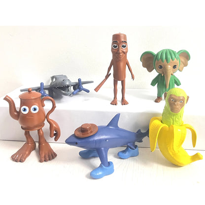 6-18pcs tung sahur figure cartoon toy tralalero tralala bombardment crocodile shimpanzini bananini figures model decoration doll