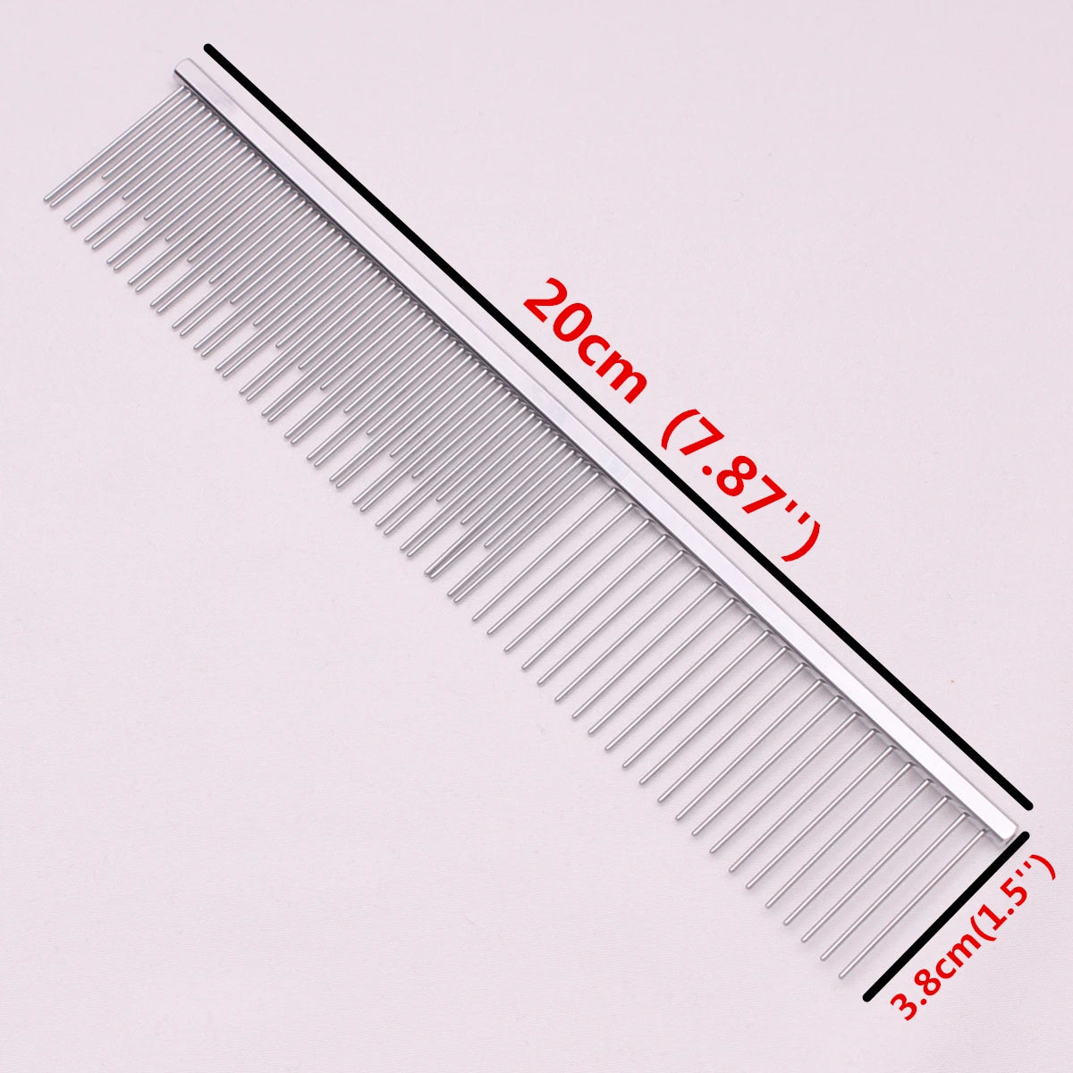 Copper Dog Grooming Combs Pet Boundary Knot Massage Tools Professional Salon Cat Hair Cleaning Crescent High Low Teeth 7816#
