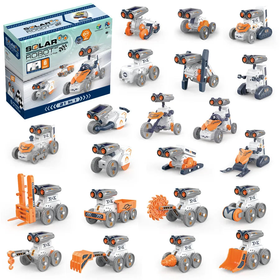 12 in 1 Science Experiment Solar Robot Toy DIY Building Powered Learning Tool Education Robots Technological Gadgets Kit for Kid