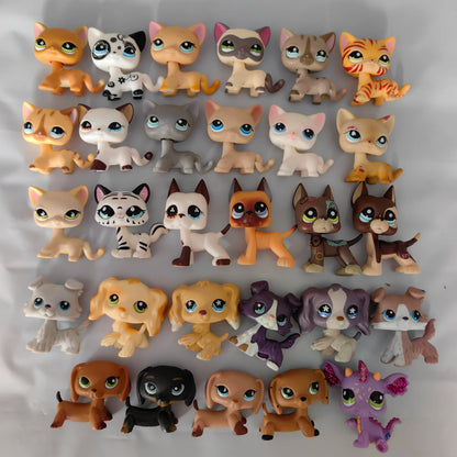 Little Baby pets  LPS Cute Short Hair Cats Deer Tortoise Bear Monkey Dolphin Spaniel Dogs Tortoise Figure Toy Gift